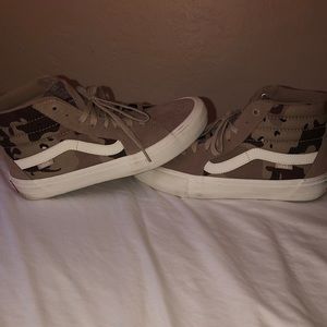 Desert Sand Camo Van High Tops
